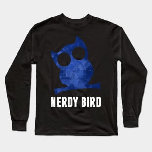 Nerdy Bird Owl Long Sleeve T-Shirt